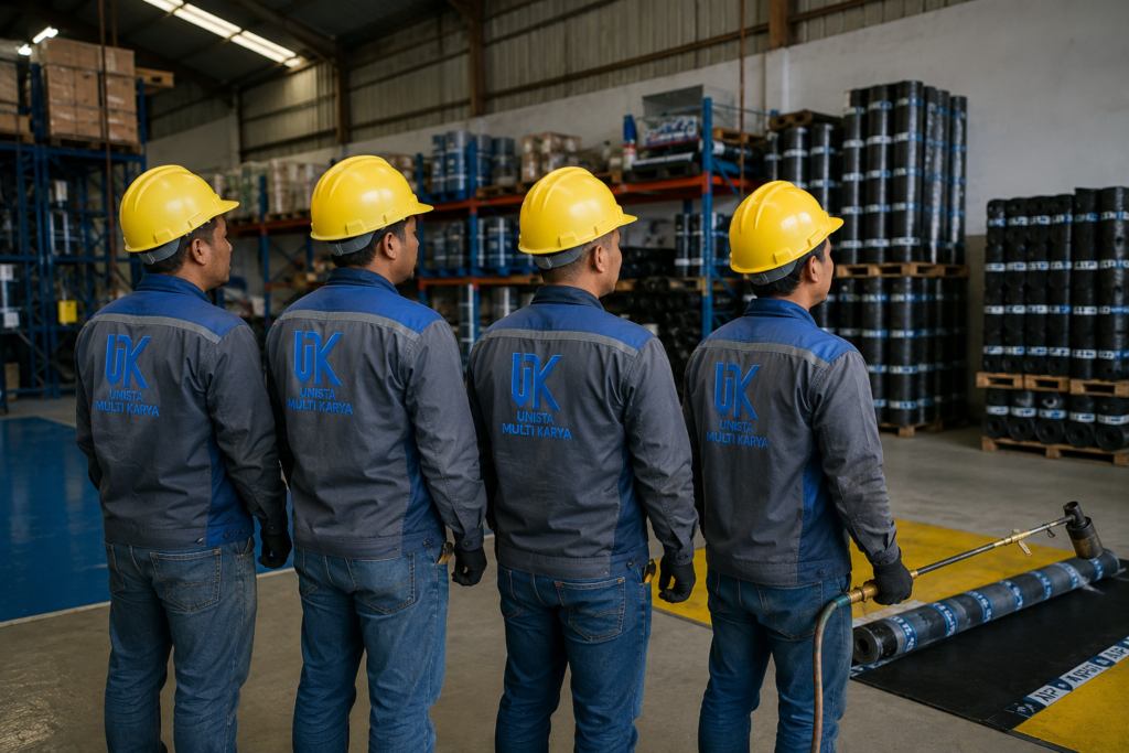 tim waterproofing membran bakar coating injeksi beton unista waterproofing indonesia