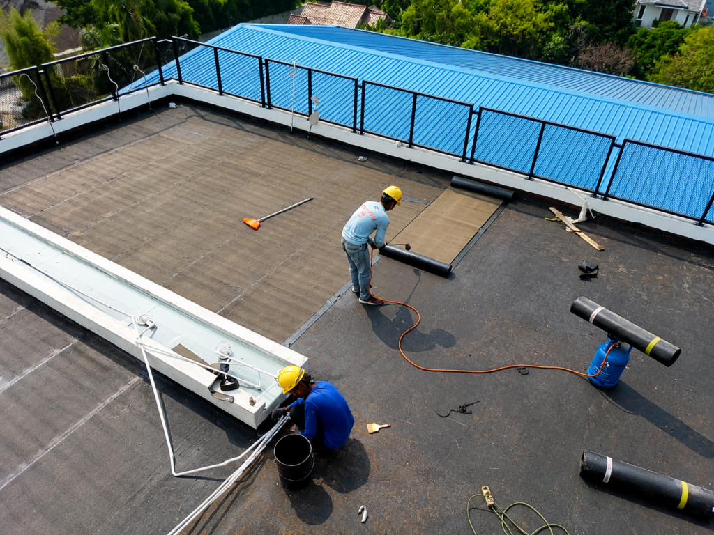 waterproofing membran bakar granul pasir tempel pasir