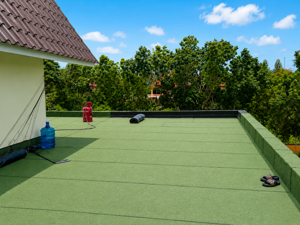 waterproofing membrane bakar bergaransi pemasangan gedung basment rumah roof top balkon kamar mandi